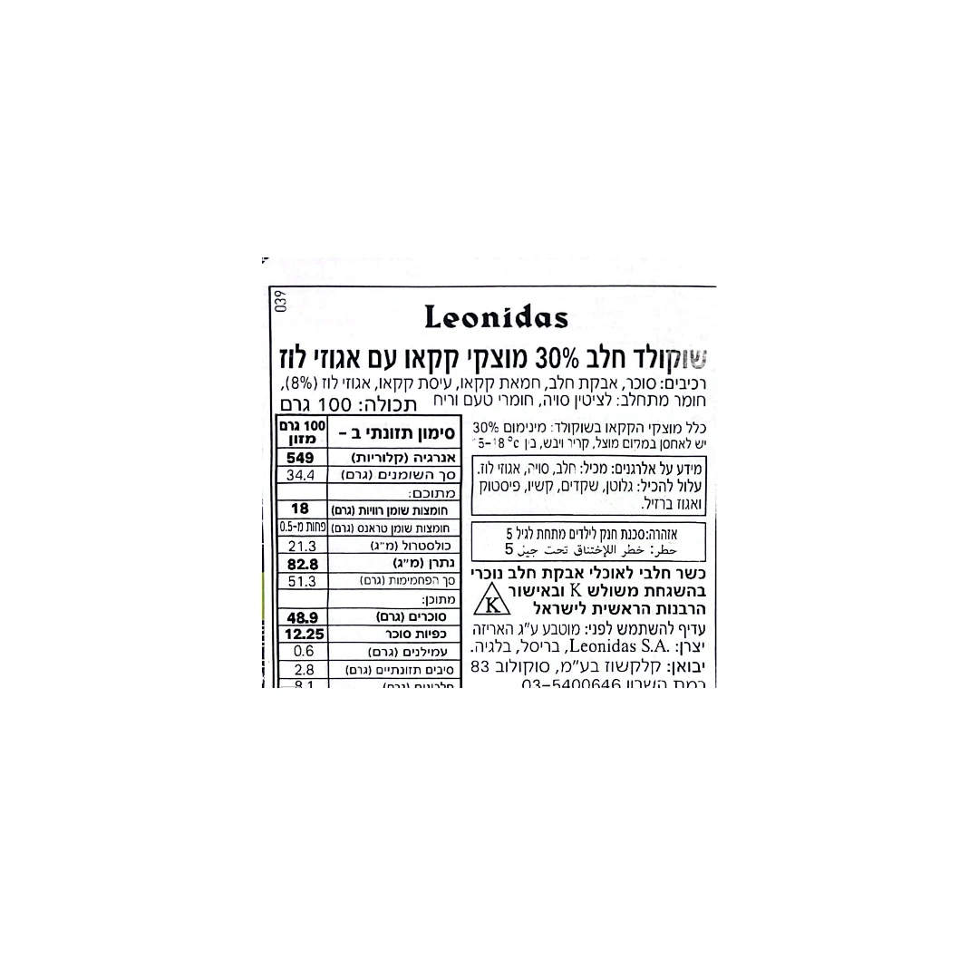 חלב אגוזים מאחורה