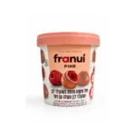Franui פטל מצופה שוקולד לבן ושוקולד לבן עם פטל