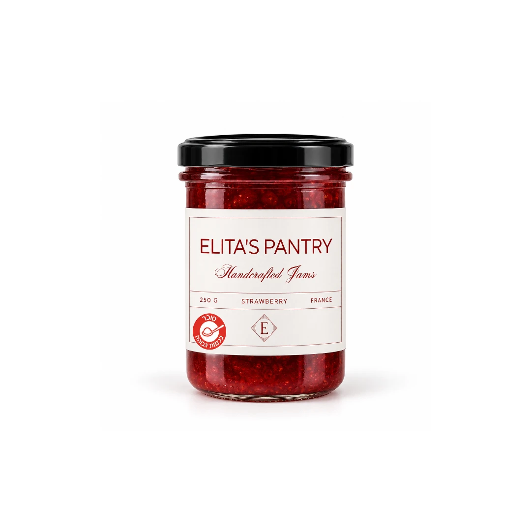 ריבה מנוי אליטה ELITA'S PANTRY ריבת תות צרפתית – תמונה 1